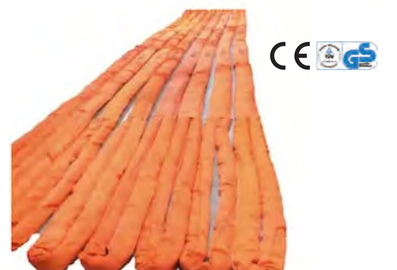 12 Tonnen 2 Meter Polyester-Rundschlinge Endlosbandschlinge Orange 60