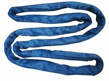 endloser blauer Riemen des gewebten Materials der Rundschlinge-80-meter-long