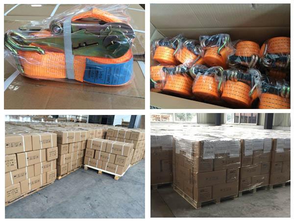 1 Zoll 1500-lbs-Gummiratsche binden unten Bügel mit Haken des Polyester-Gurt-/S