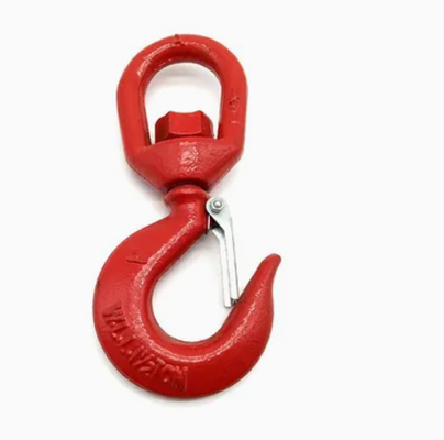 A320 Galvanisierter Kettekranhocker  US Typ 320A Legierstahl Drop-Forged Locking Lifting Hook mit Sicherheitsschloss
