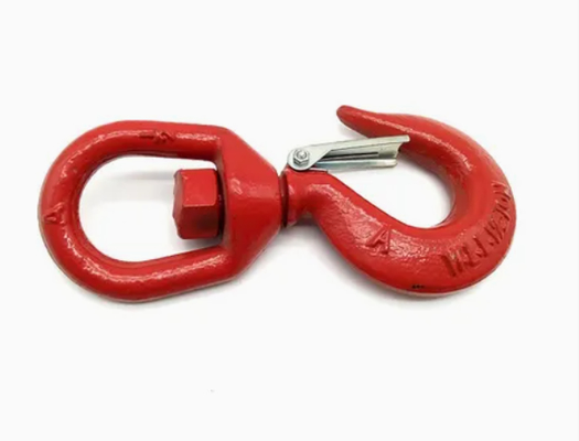A320 Galvanisierter Kettekranhocker  US Typ 320A Legierstahl Drop-Forged Locking Lifting Hook mit Sicherheitsschloss