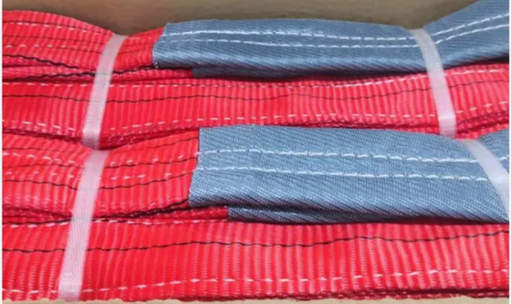 En 1492-2 Zertifizierte 10-Tonnen Polyester Flat Eye & Eye Webbing Sling Überlegene Festigkeit & Sicherheit