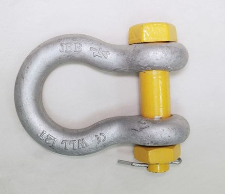 ASME B30.26-2004 Standard-Schraubschnalle mit korrosionsbeständigem, silbermaltem Bogen und Pin