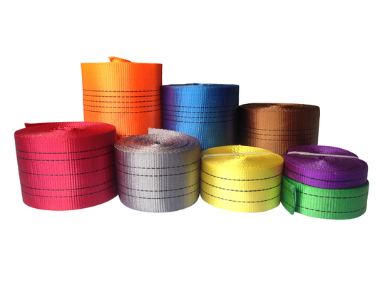 Hochfestigkeit Blauer Polyester Webbing Sling 240mm Breite Schwerlastlösung