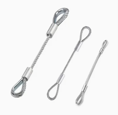 30 mm Swaged Wire Rope Sling ️ Stahlkern mit weichem Auge (Flämisches Auge oder Daumenoption)