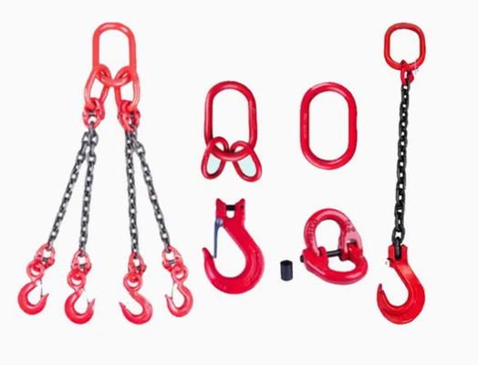 Schwerlastförderketten-Sling mit 80er-Grad-Legierungsstahl WLL 21.200 kg